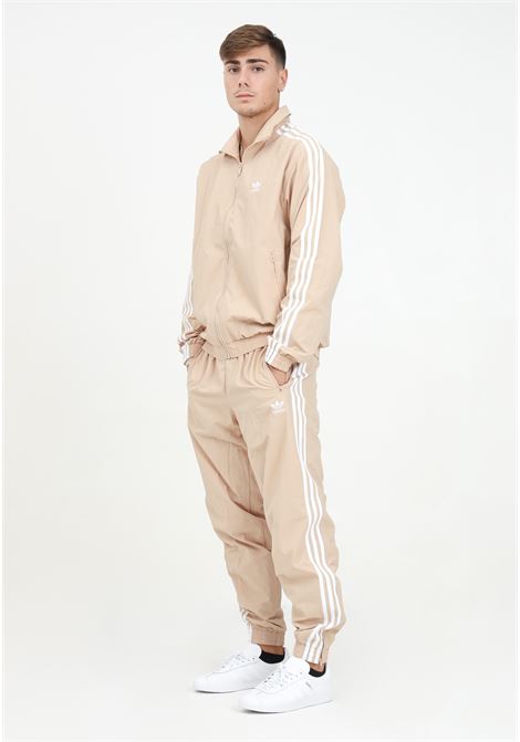 Felpa con zip ADICOLOR FIREBIRD beige da uomo ADIDAS ORIGINALS | IZ3061.